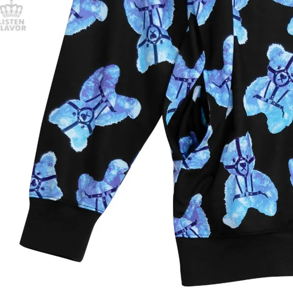 LISTEN FLAVOR Harness Bear Pullover Hoodie