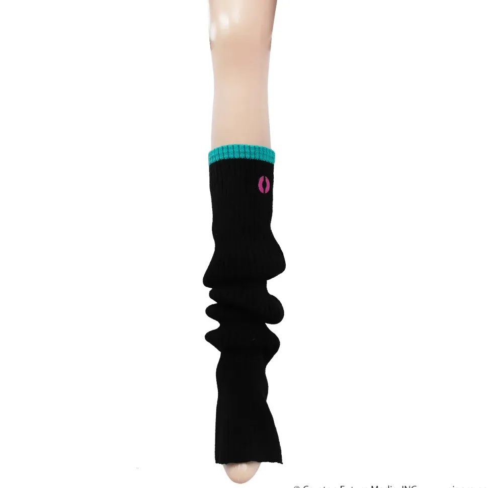 LISTEN FLAVOR Hatsune Miku Knit Leg Warmers Black