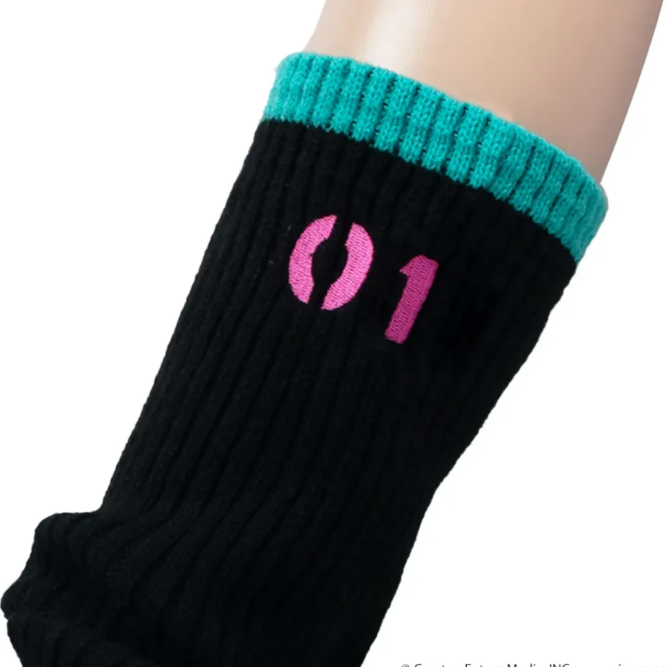 LISTEN FLAVOR Hatsune Miku Knit Leg Warmers Black