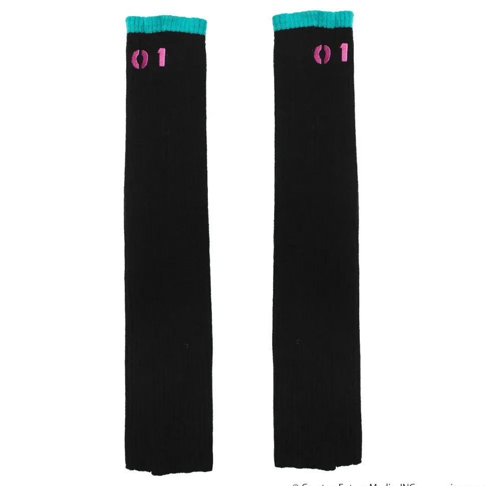 LISTEN FLAVOR Hatsune Miku Knit Leg Warmers Black