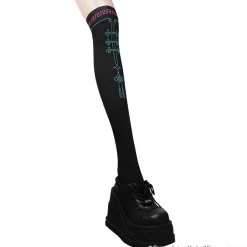 LISTEN FLAVOR Hatsune Miku China Knee-High Socks Black