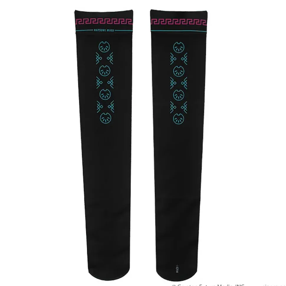 LISTEN FLAVOR Hatsune Miku China Knee-High Socks Black