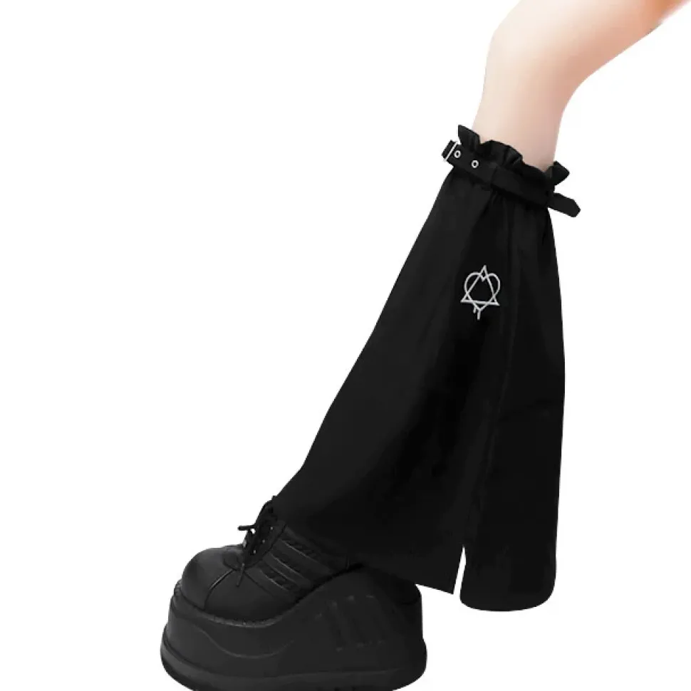 LISTEN FLAVOR Heart Hexagram Leg Covers w/ Belt