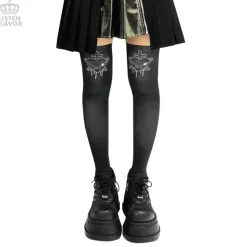 LISTEN FLAVOR Heart Planet Knee-High Socks