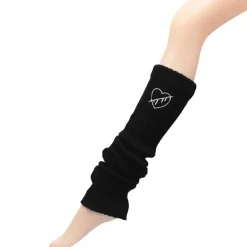 LISTEN FLAVOR Heartbreak Embroidered Leg Warmers