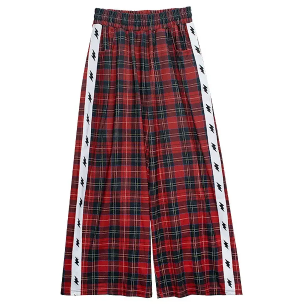 LISTEN FLAVOR Inazuma Zukkyun Check Jersey Shorts