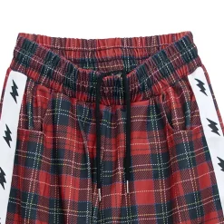 LISTEN FLAVOR Inazuma Zukkyun Check Jersey Shorts