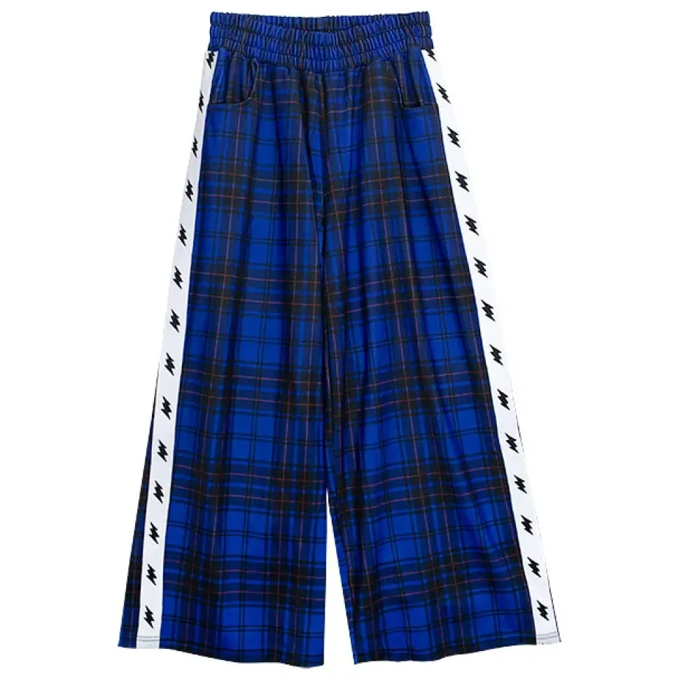 LISTEN FLAVOR Inazuma Zukkyun Check Jersey Shorts