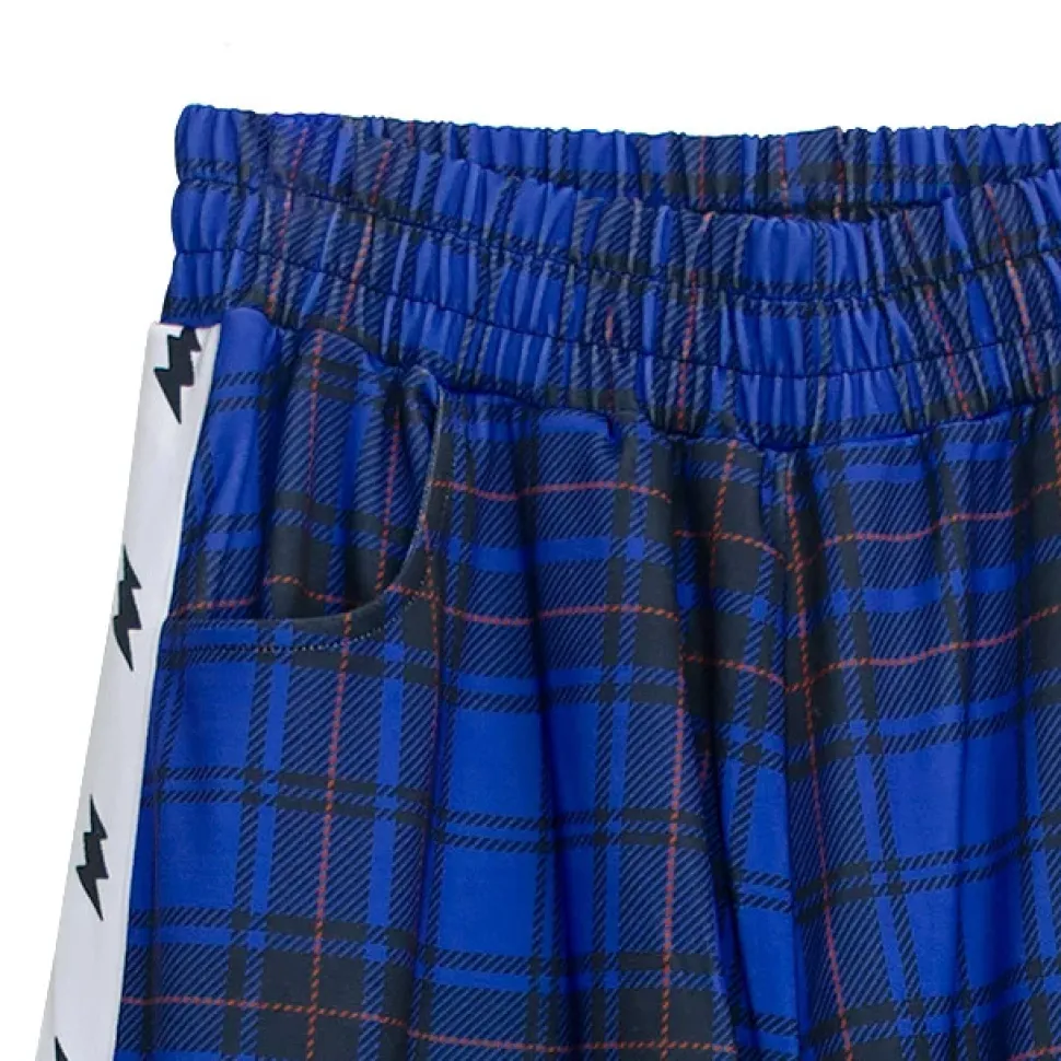 LISTEN FLAVOR Inazuma Zukkyun Check Jersey Shorts