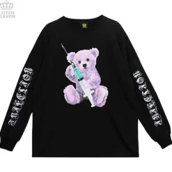 LISTEN FLAVOR Injection Bear Big Pullover