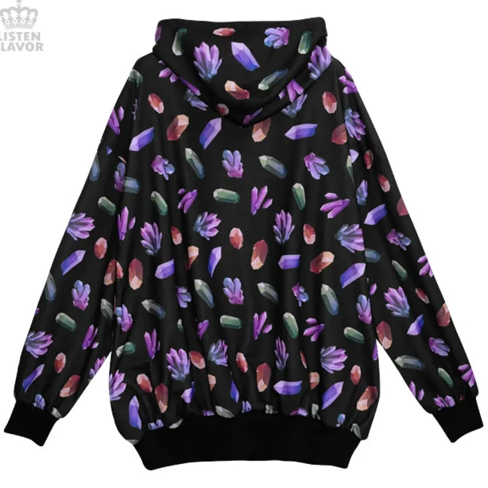 LISTEN FLAVOR Jewel Big Hoodie