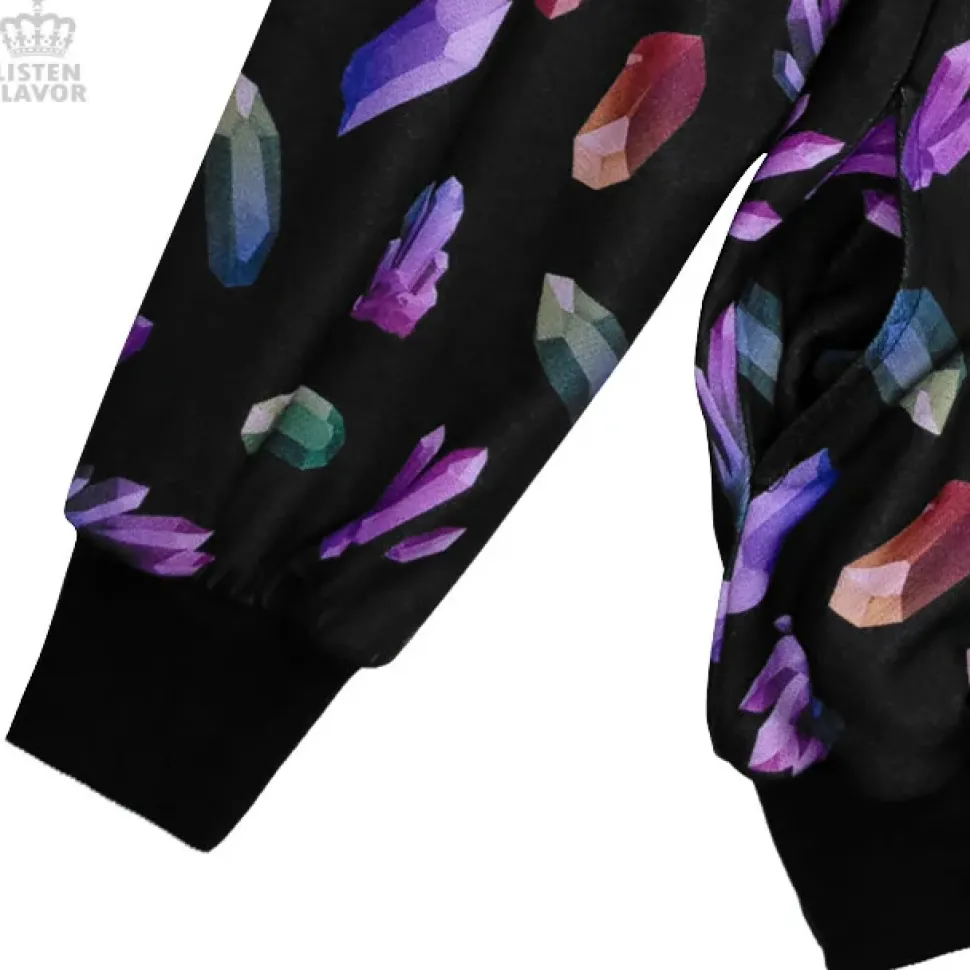 LISTEN FLAVOR Jewel Big Hoodie