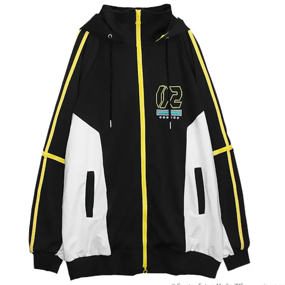 LISTEN FLAVOR Kagamine Rin & Len Jersey Hoodie Black (Re-run)