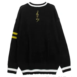 LISTEN FLAVOR Kagamine Rin & Len V-neckline Knit Black