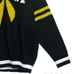 LISTEN FLAVOR Kagamine Rin & Len V-neckline Knit Black