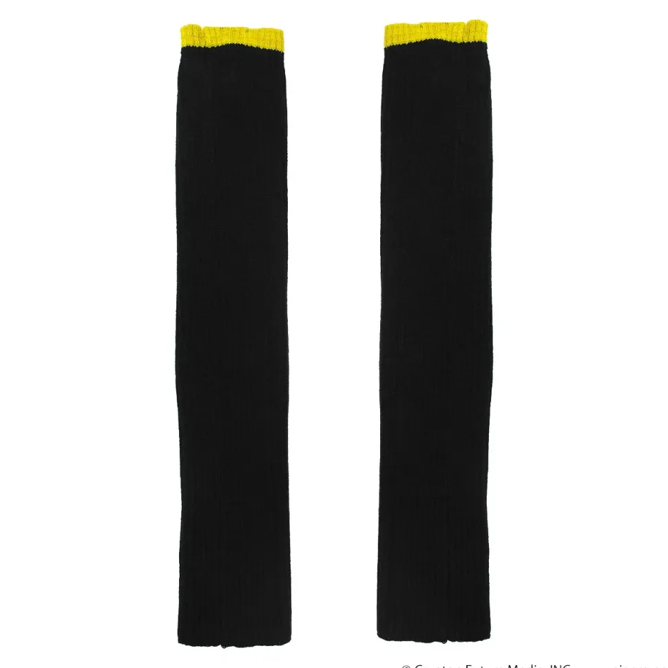 LISTEN FLAVOR Kagamine Rin & Len Knit Leg Warmers Black