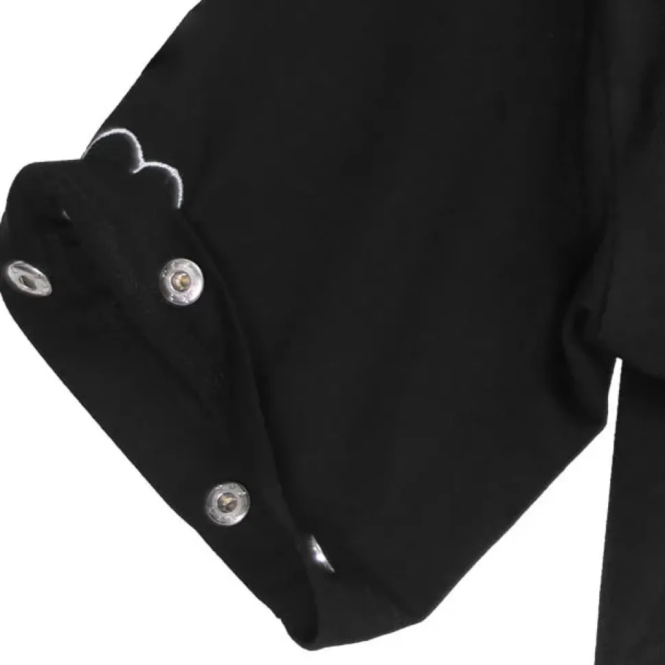 LISTEN FLAVOR Killer Heart 2-Way Mesh Short Hoodie