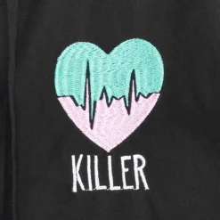LISTEN FLAVOR Killer Heart 2-Way Mesh Short Hoodie