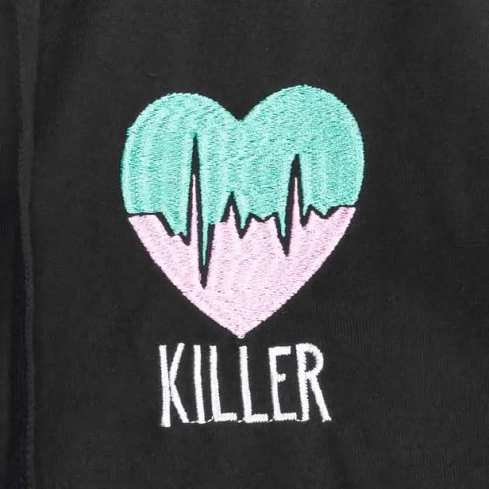 LISTEN FLAVOR Killer Heart 2-Way Mesh Short Hoodie