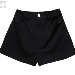 LISTEN FLAVOR Layered Pleated Long Flap Skirt w/ Shorts