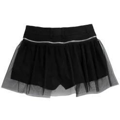 LISTEN FLAVOR Layered Shorts w/ Tulle