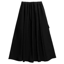 LISTEN FLAVOR Layered-Style Cargo Long Skirt