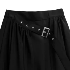 LISTEN FLAVOR Layered-Style Cargo Long Skirt