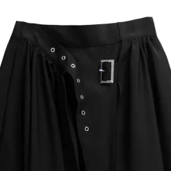 LISTEN FLAVOR Layered-Style Cargo Long Skirt