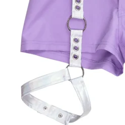 LISTEN FLAVOR Light Purple Shorts w/ Harness Garter Belt