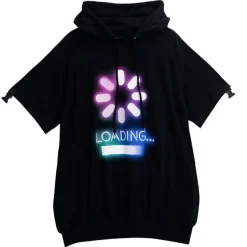 LISTEN FLAVOR LOADING Separate Sleeve Belt Cut Hoodie