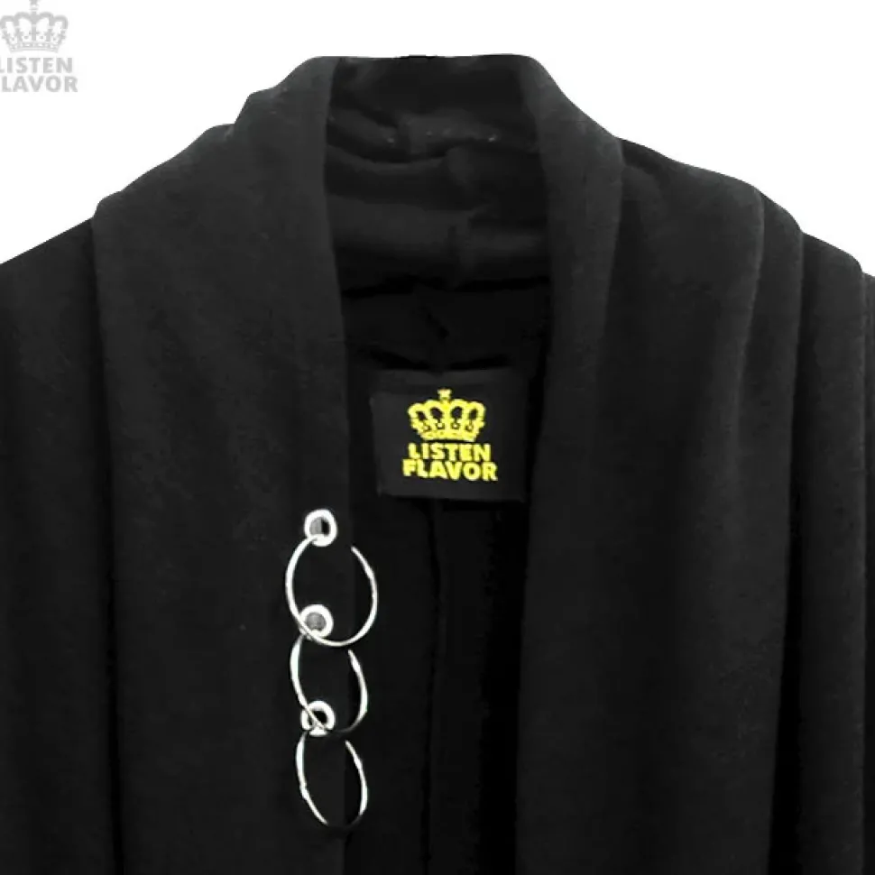 LISTEN FLAVOR Long Knit Robe