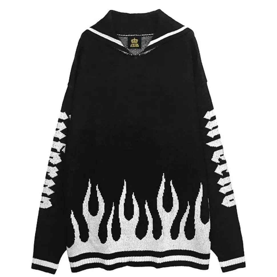 LISTEN FLAVOR Magic Flame Sailor Knit