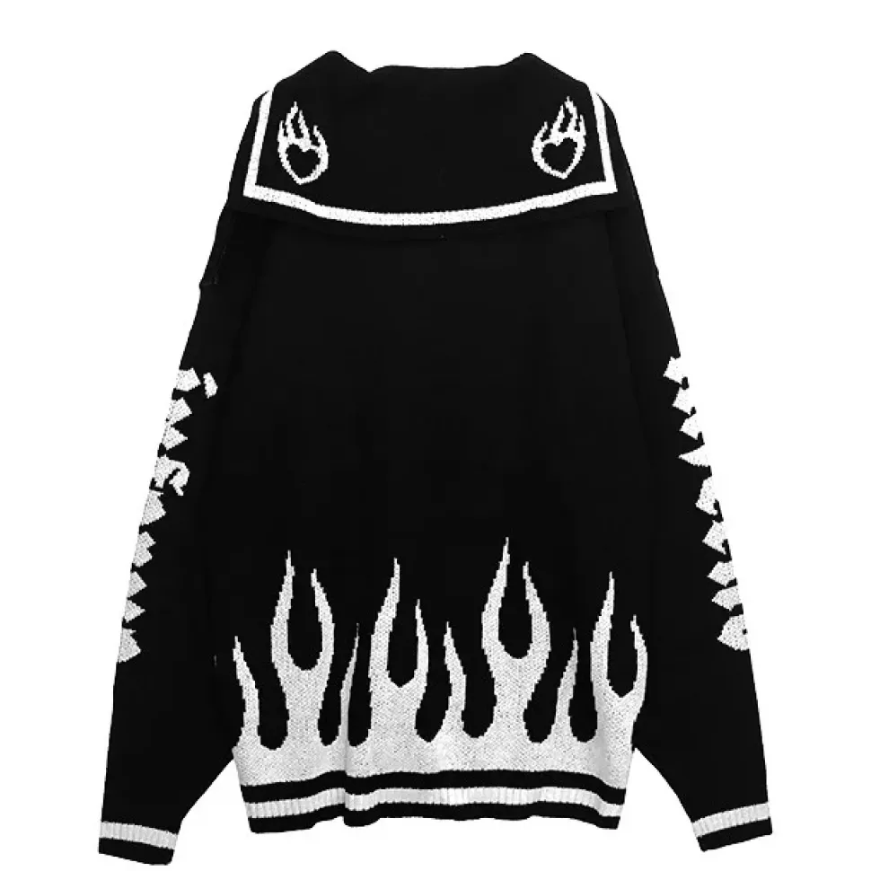 LISTEN FLAVOR Magic Flame Sailor Knit