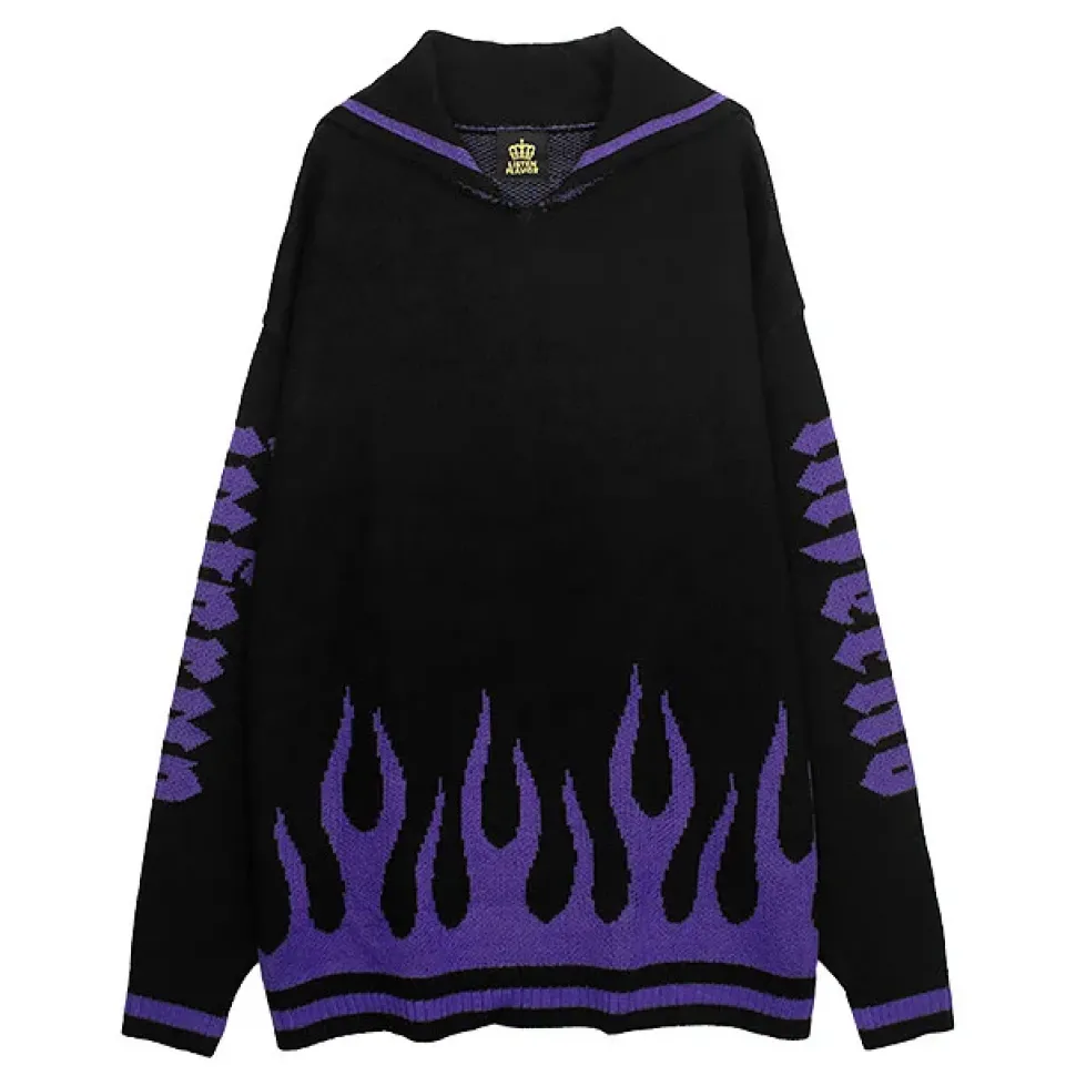 LISTEN FLAVOR Magic Flame Sailor Knit