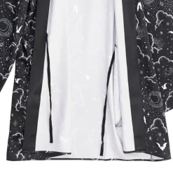 LISTEN FLAVOR Magical Night Black Kimono Robe