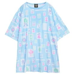 LISTEN FLAVOR Mahjong Full Graphic Big T-Shirt