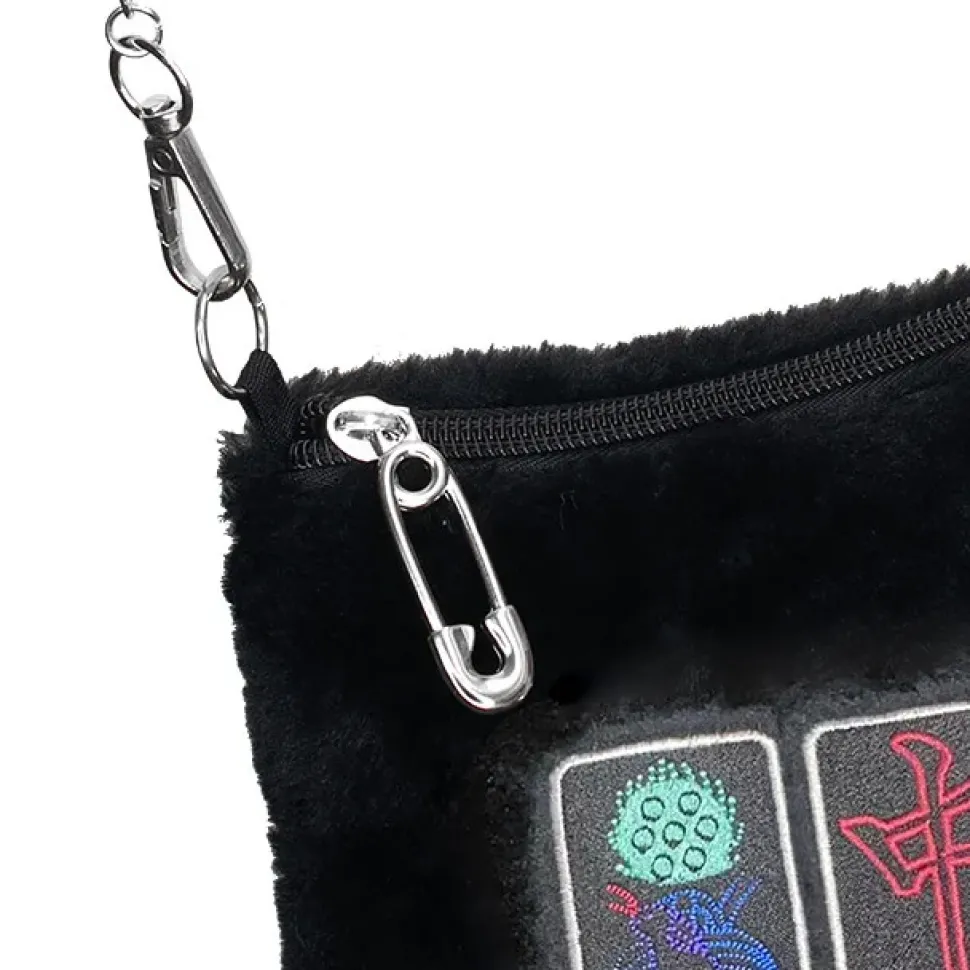 LISTEN FLAVOR Mahjong Fur Shoulder Bag