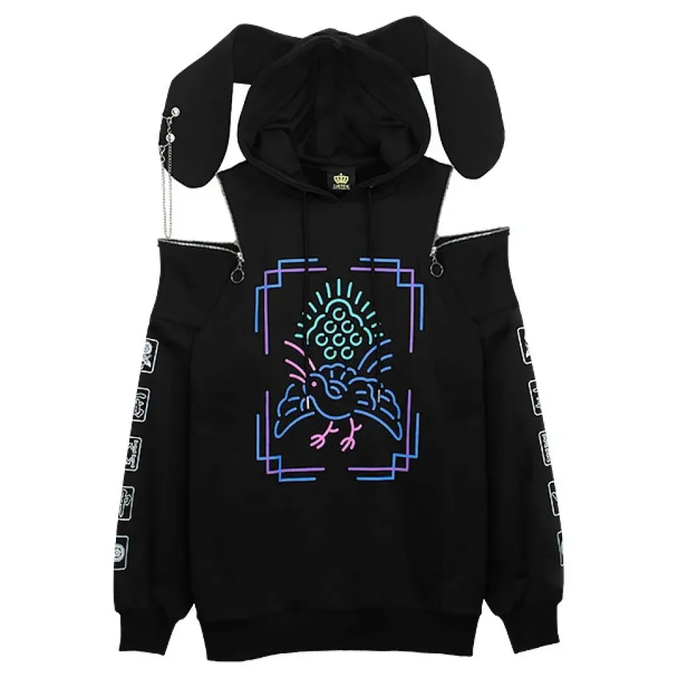 LISTEN FLAVOR Mahjong Usamimi Hoodie