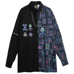 LISTEN FLAVOR Mahjong 2-Way Shirt w/ Chain