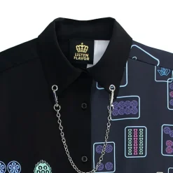 LISTEN FLAVOR Mahjong 2-Way Shirt w/ Chain