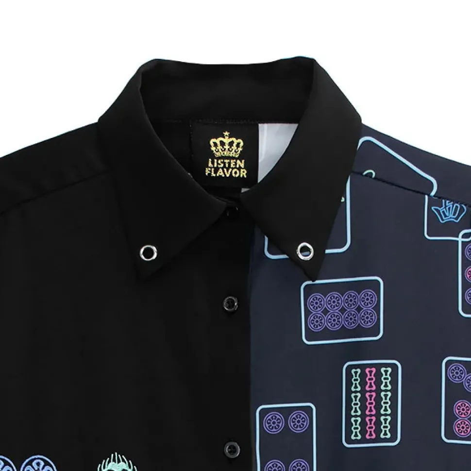 LISTEN FLAVOR Mahjong 2-Way Shirt w/ Chain