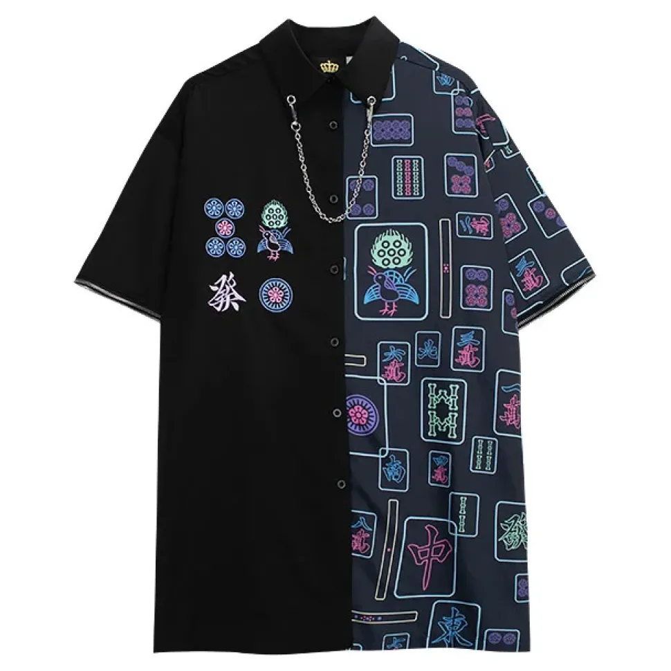 LISTEN FLAVOR Mahjong 2-Way Shirt w/ Chain