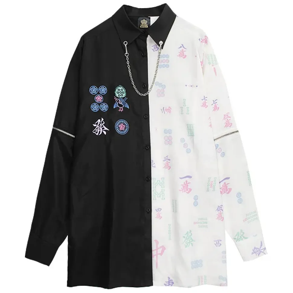 LISTEN FLAVOR Mahjong 2-Way Shirt w/ Chain