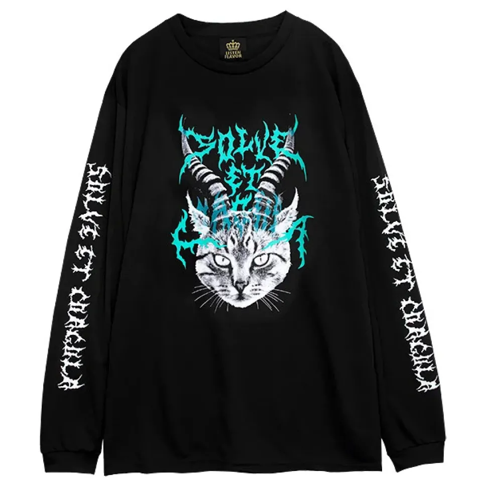 LISTEN FLAVOR Makai Neko Long Sleeve T-Shirt