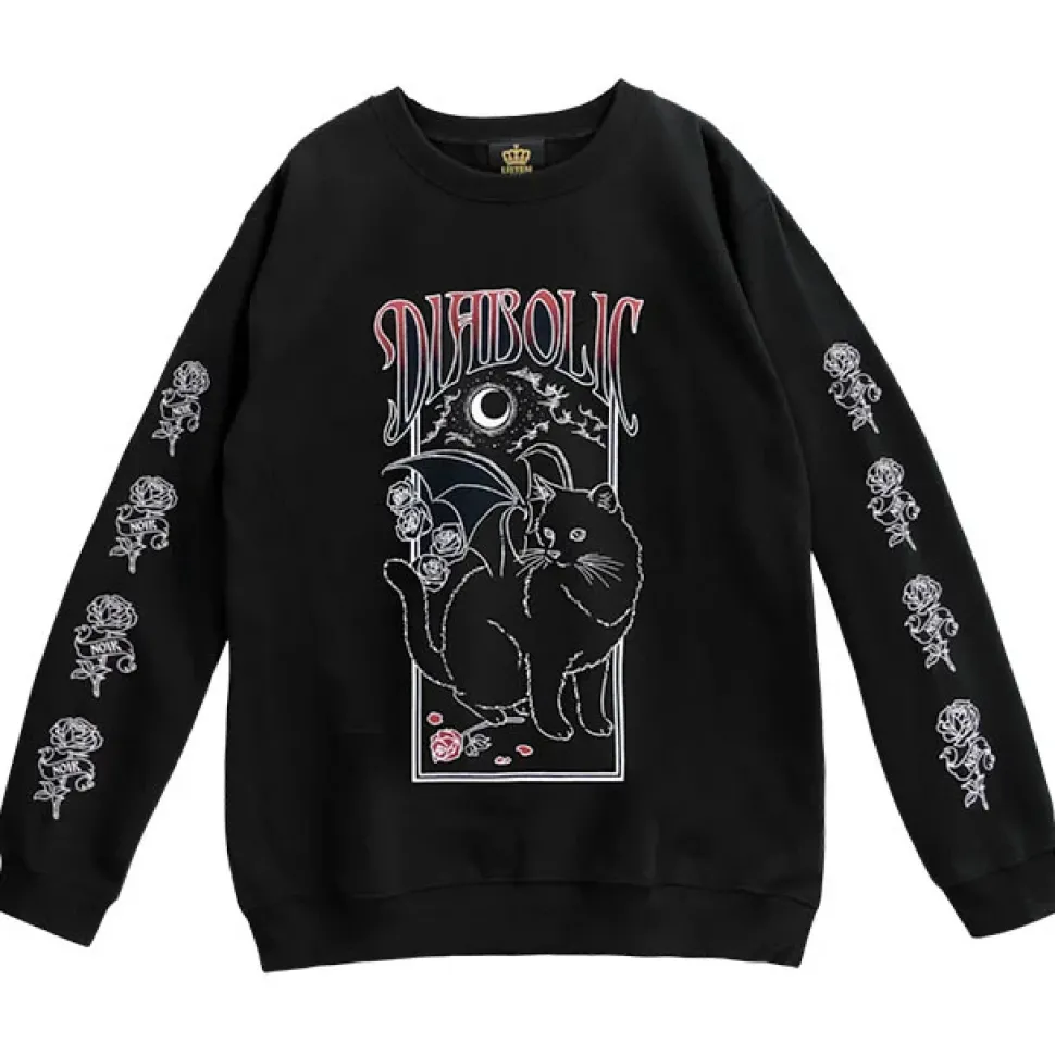LISTEN FLAVOR Makai no Devil Cat Pullover
