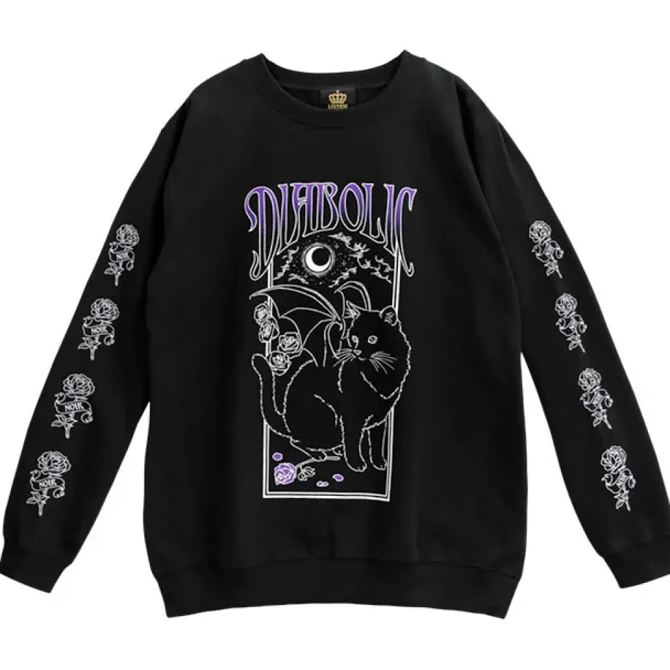 LISTEN FLAVOR Makai no Devil Cat Pullover
