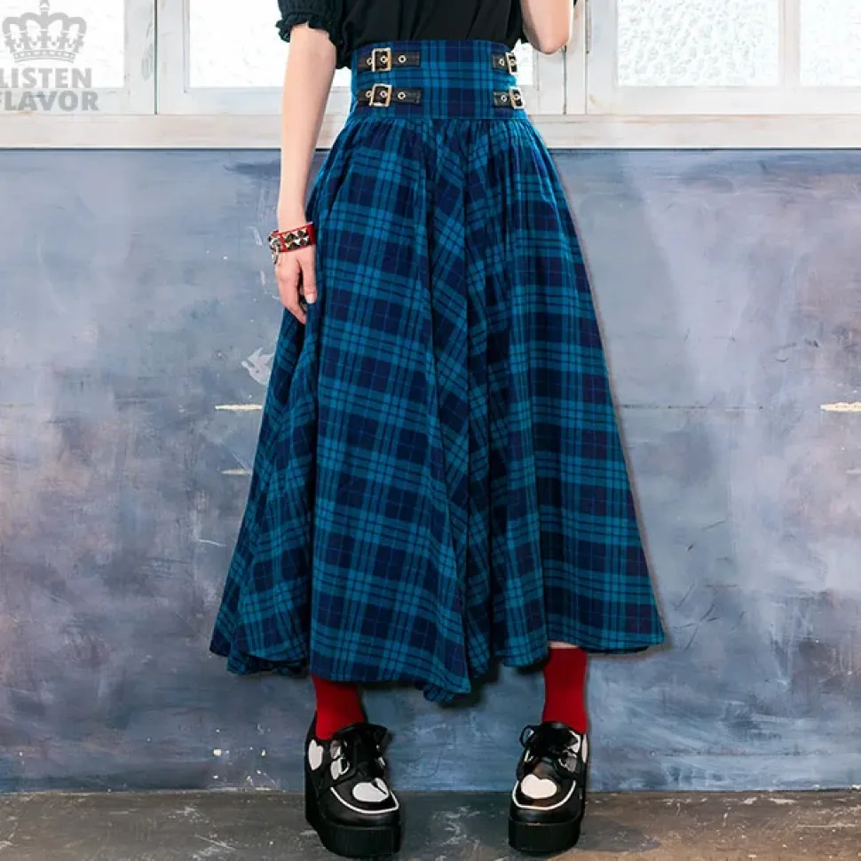 LISTEN FLAVOR Maxi Skirt w/ Belt