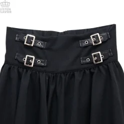 LISTEN FLAVOR Maxi Skirt w/ Belt