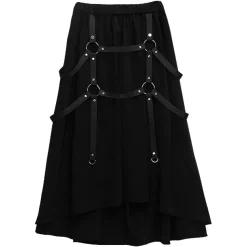 LISTEN FLAVOR Maxi Skirt w/ Harness Belt