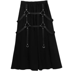 LISTEN FLAVOR Maxi Skirt w/ Harness Belt